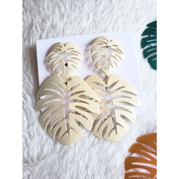 SET🌿Palm Leaf earrings - Picture 3 of 6